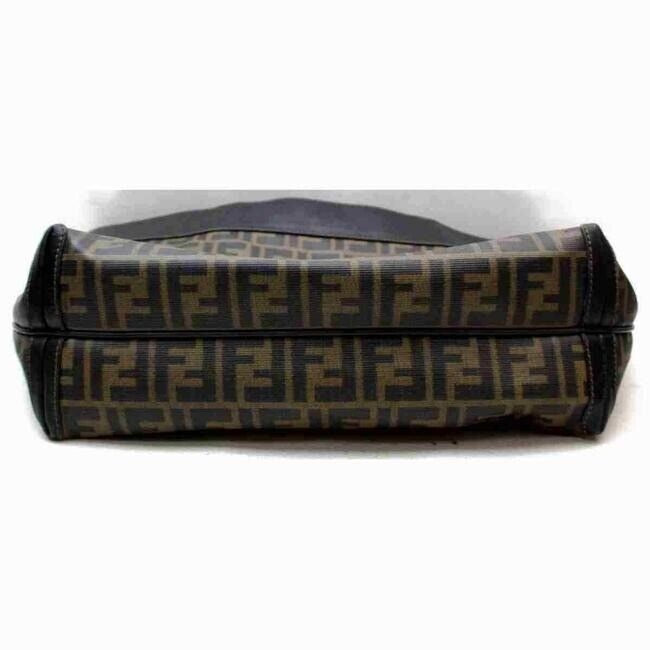 SALE! Fendi tobacco Zucca print coated canvas/leather, two handle XL tote bag!