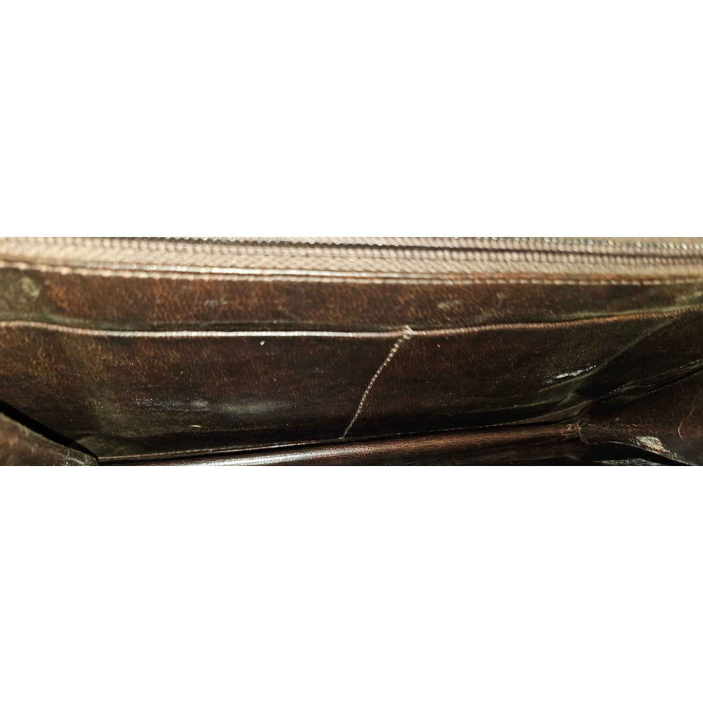 Loewe mahogany leather asymmetrical XL clutch