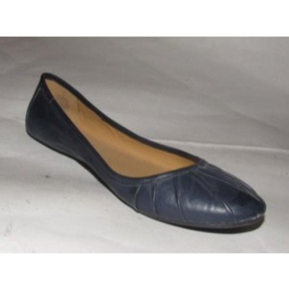 Nine West, Size 7, Navy Blue Modern Ballet Flats with Round Toes