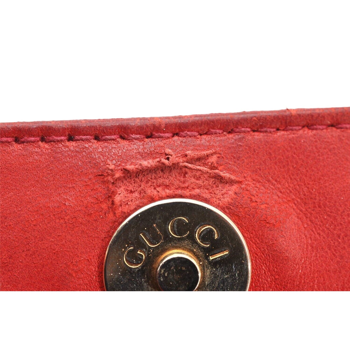 Gucci 1955 Horse-bit red leather & suede cross body