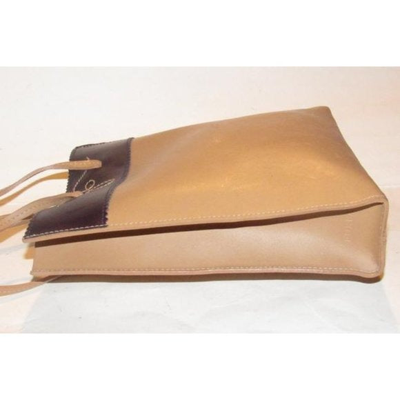 Furla Camel and Brown Leather Petite Tote