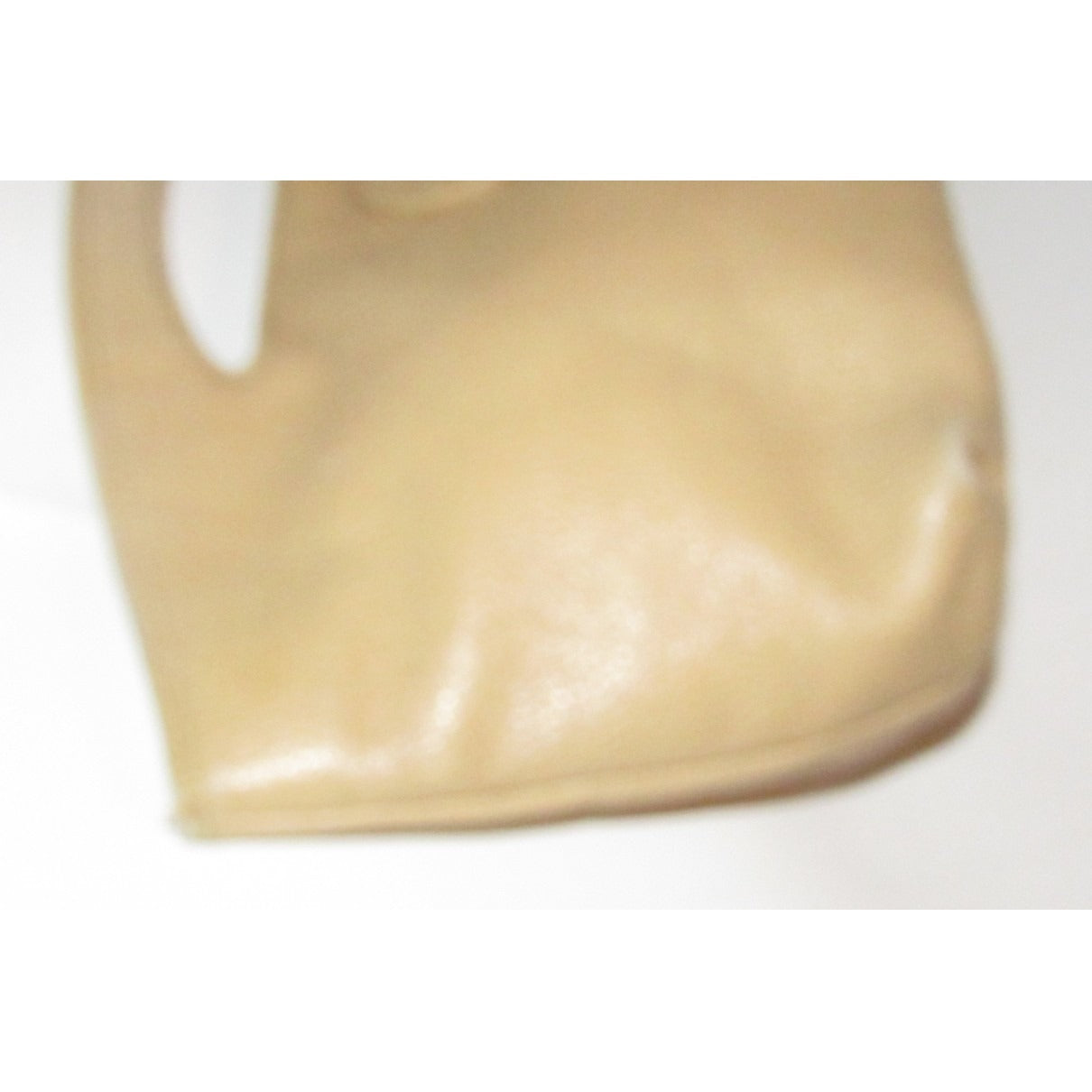 Vintage, Givenchy camel-coloured textured leather, large tote with a leather port hole/punch in the center of the top handle