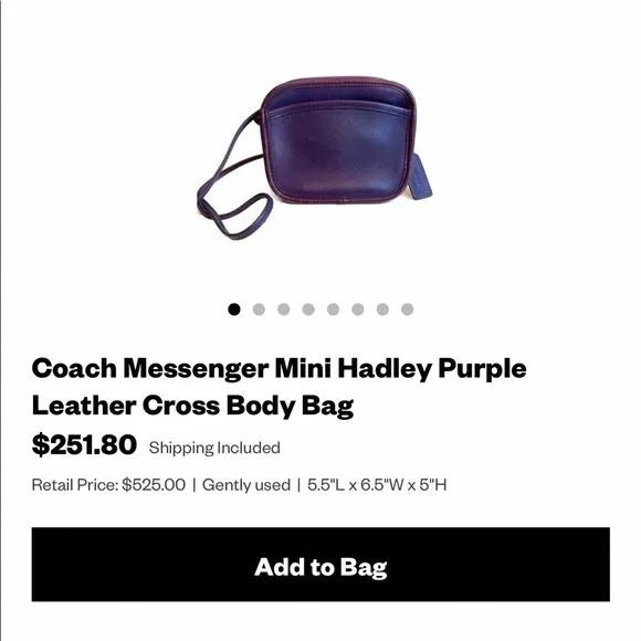 Vintage Coach, 'Hadley' line, hobo style purse in a black buttery soft leather, with a long strap and brass accents