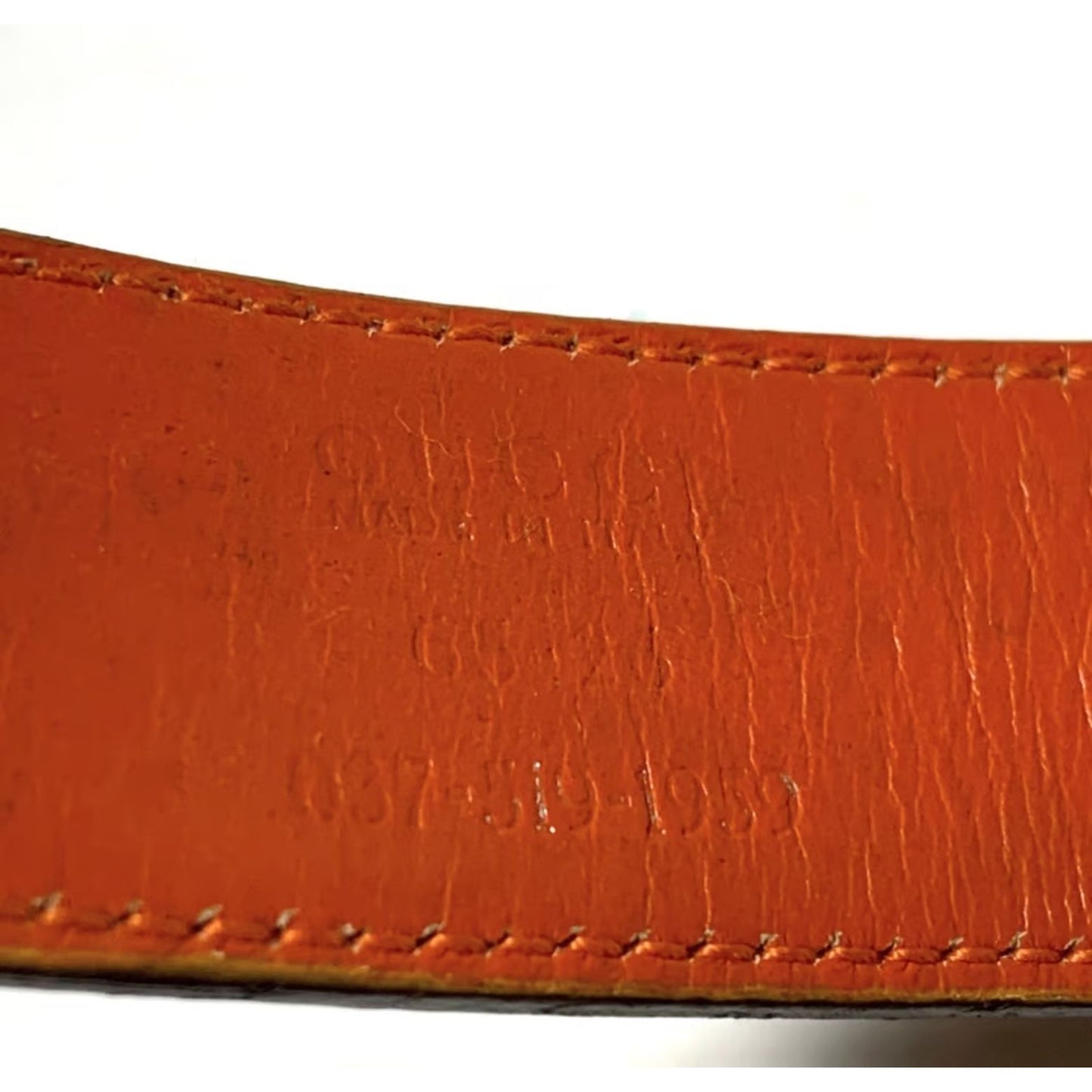 GUCCI Red Leather Belt w Chrome Square G Buckle