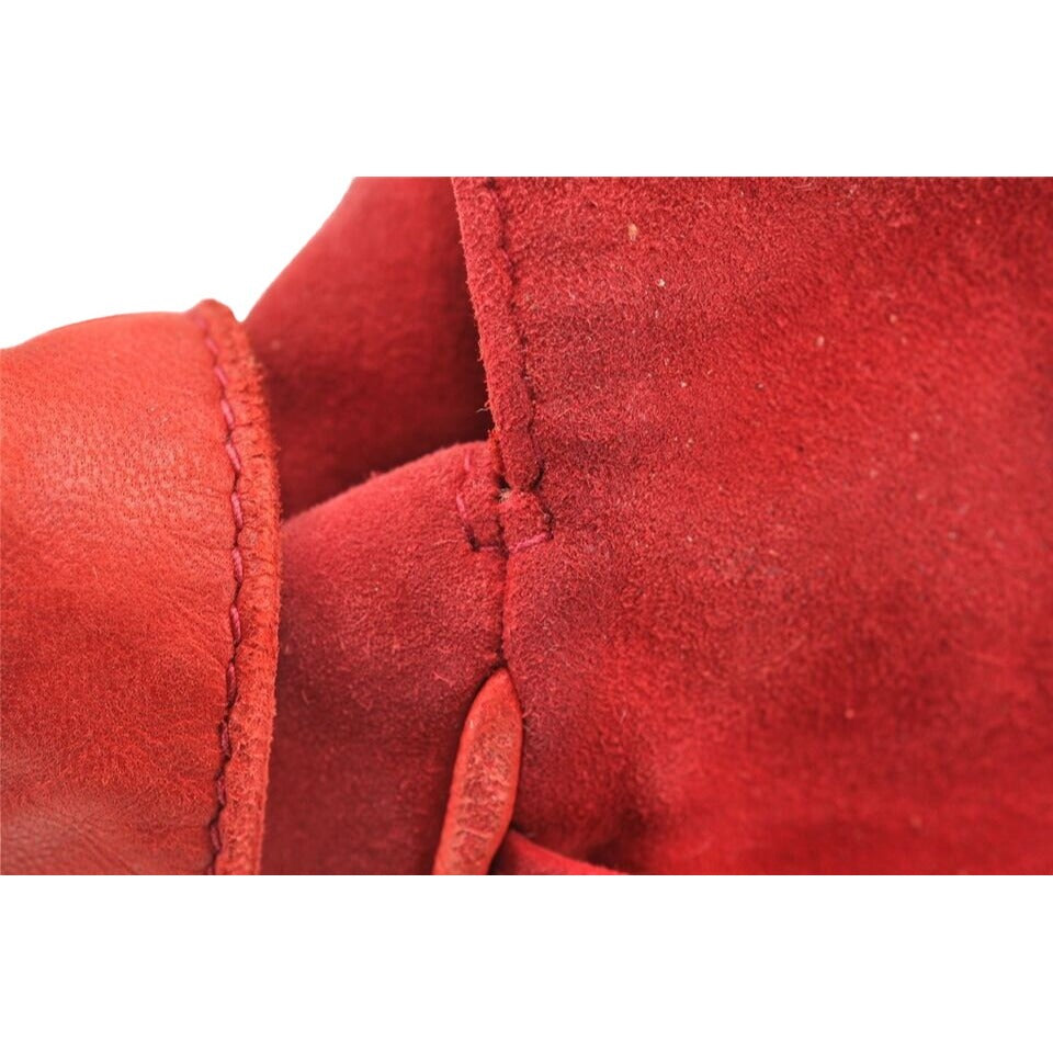 Gucci 1955 Horse-bit red leather & suede cross body
