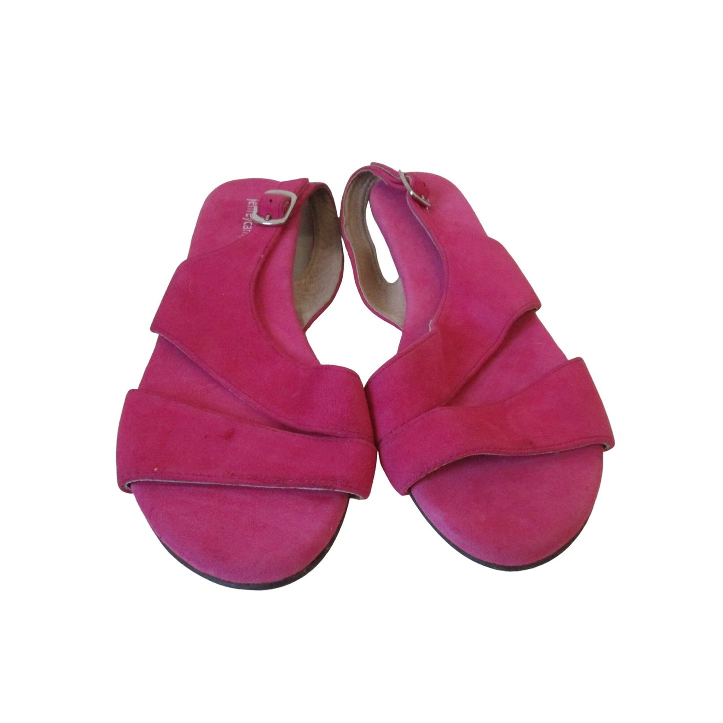 Jeffrey Campbell Fuchsia Suede Slingback Open Toe Sandal