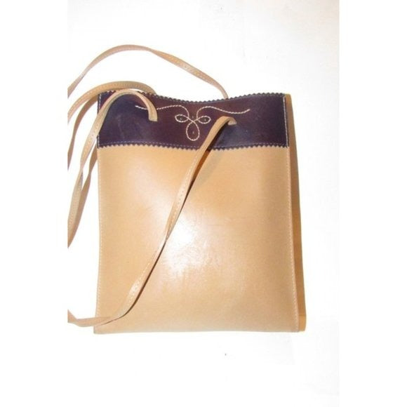 Furla Camel and Brown Leather Petite Tote