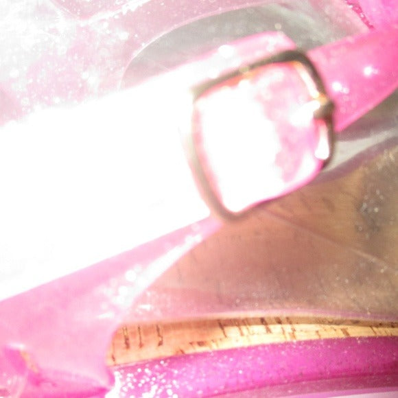 Kate Spade - Adorable Pink Jelly Glitter Thong Sandals