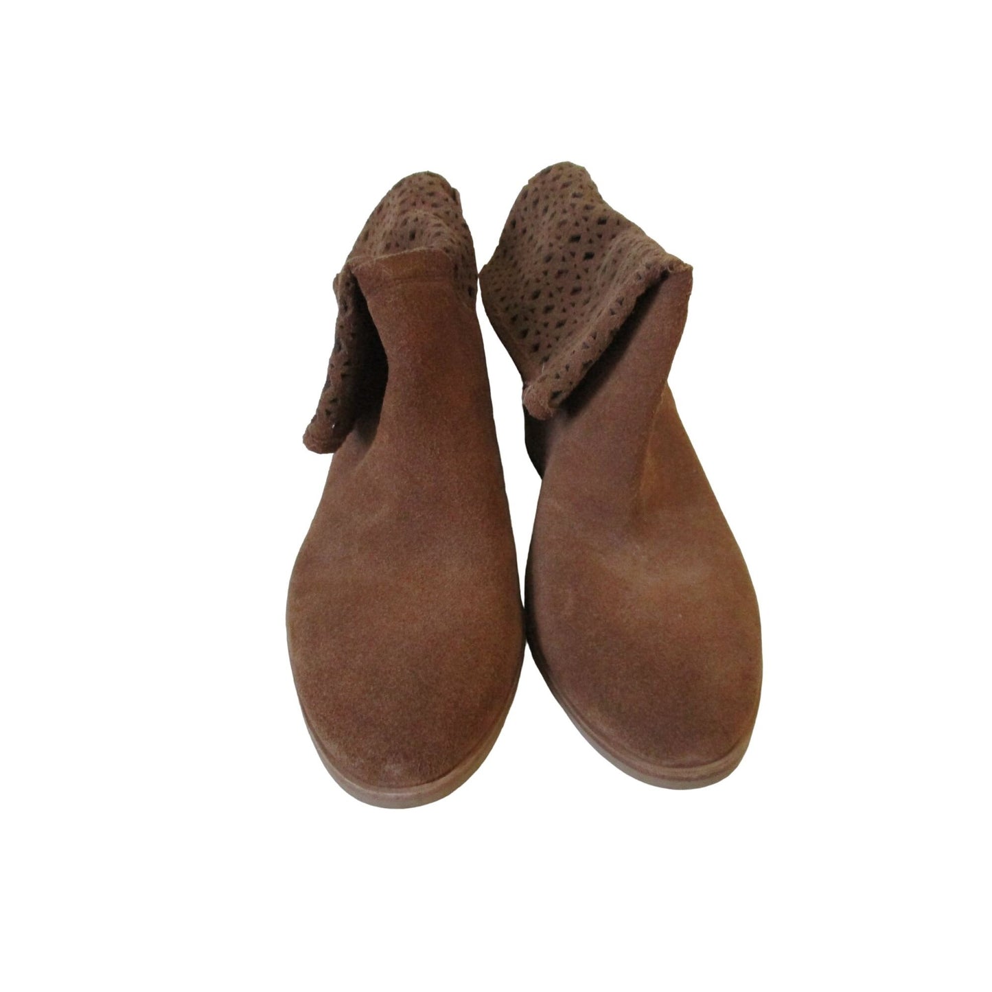 Michael Kors, NWOT, camel suede, size 8, ankle boots with pierced design