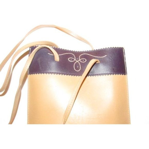 Furla Camel and Brown Leather Petite Tote