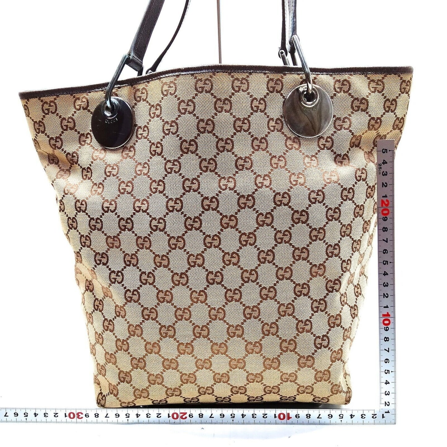 Gucci brown Guccissima print Tom Ford era Eclipse tote