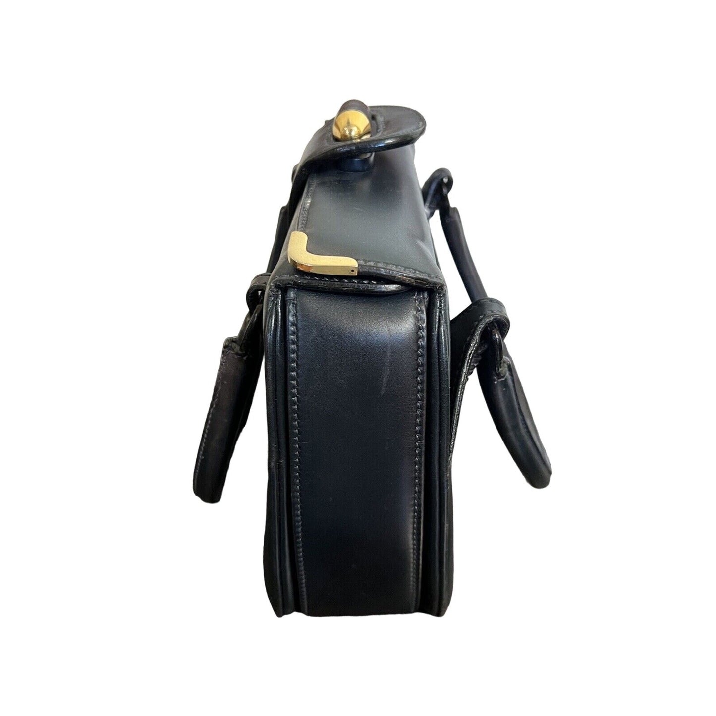 Gucci, navy leather shoulder bag satchel