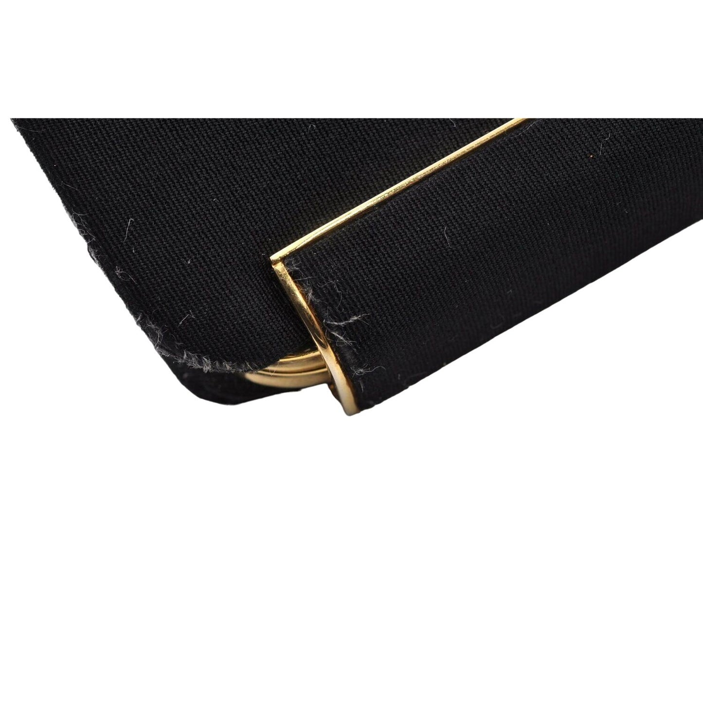 1960's Gucci mod black silk interlocking GG clutch purse