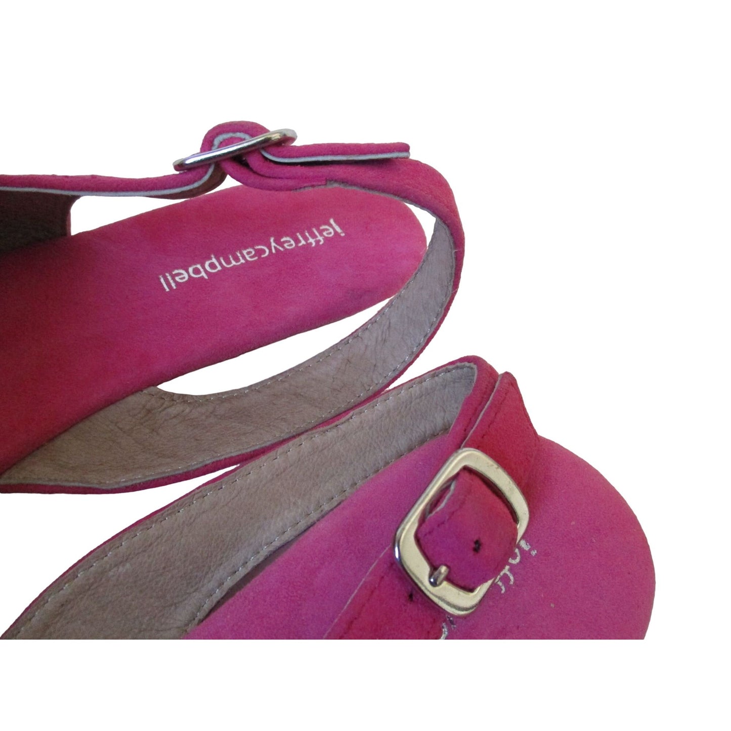 Jeffrey Campbell Fuchsia Suede Slingback Open Toe Sandal