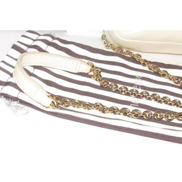 Henri Bendel Buttery Soft Ivory Leather Crossbody