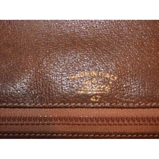 Gucci Brown Guccissima Print Leather Original Blondie Saddle Bag
