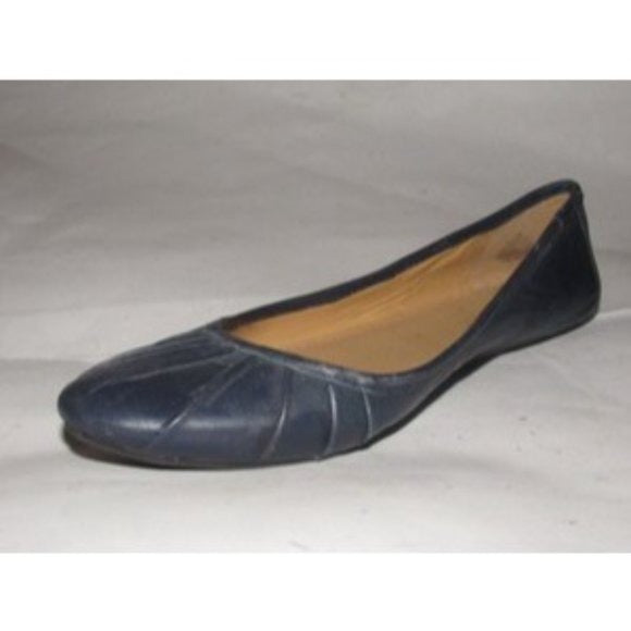 Nine West, Size 7, Navy Blue Modern Ballet Flats with Round Toes