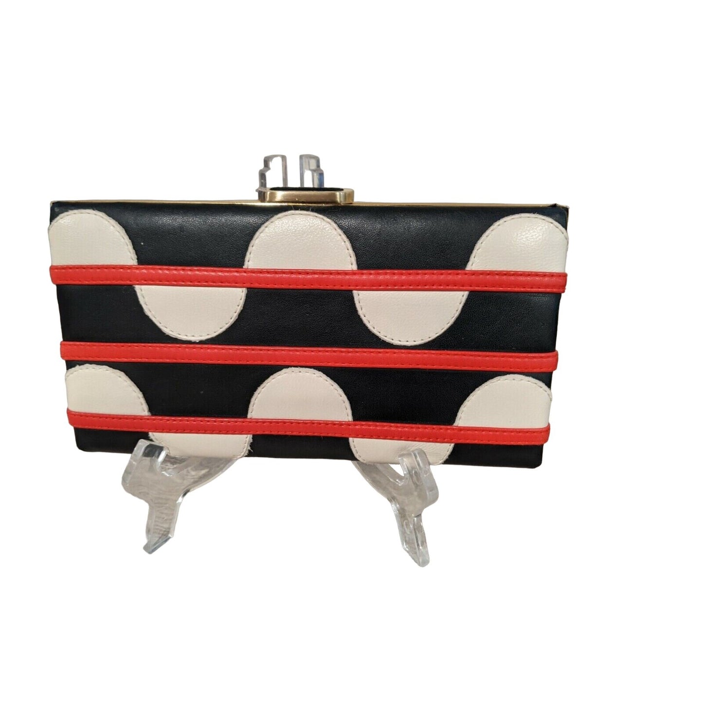 DVF eel & python double-sided two-way clutch w mod print
