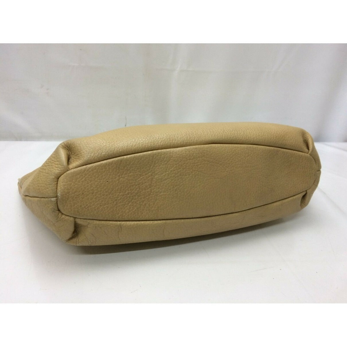 Vintage, Givenchy camel-coloured textured leather, large tote with a leather port hole/punch in the center of the top handle