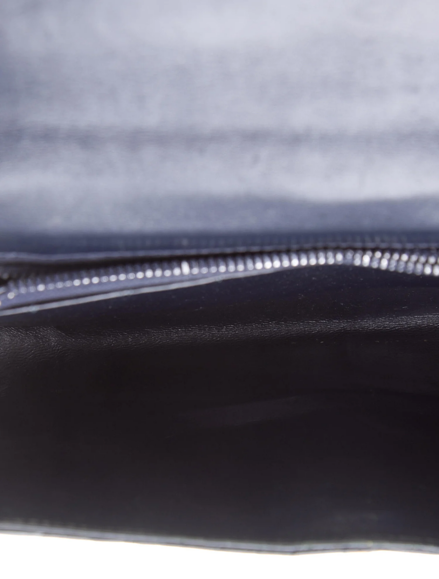 Vintage Gucci blue crocodile leather clutch with G logo gold hardware