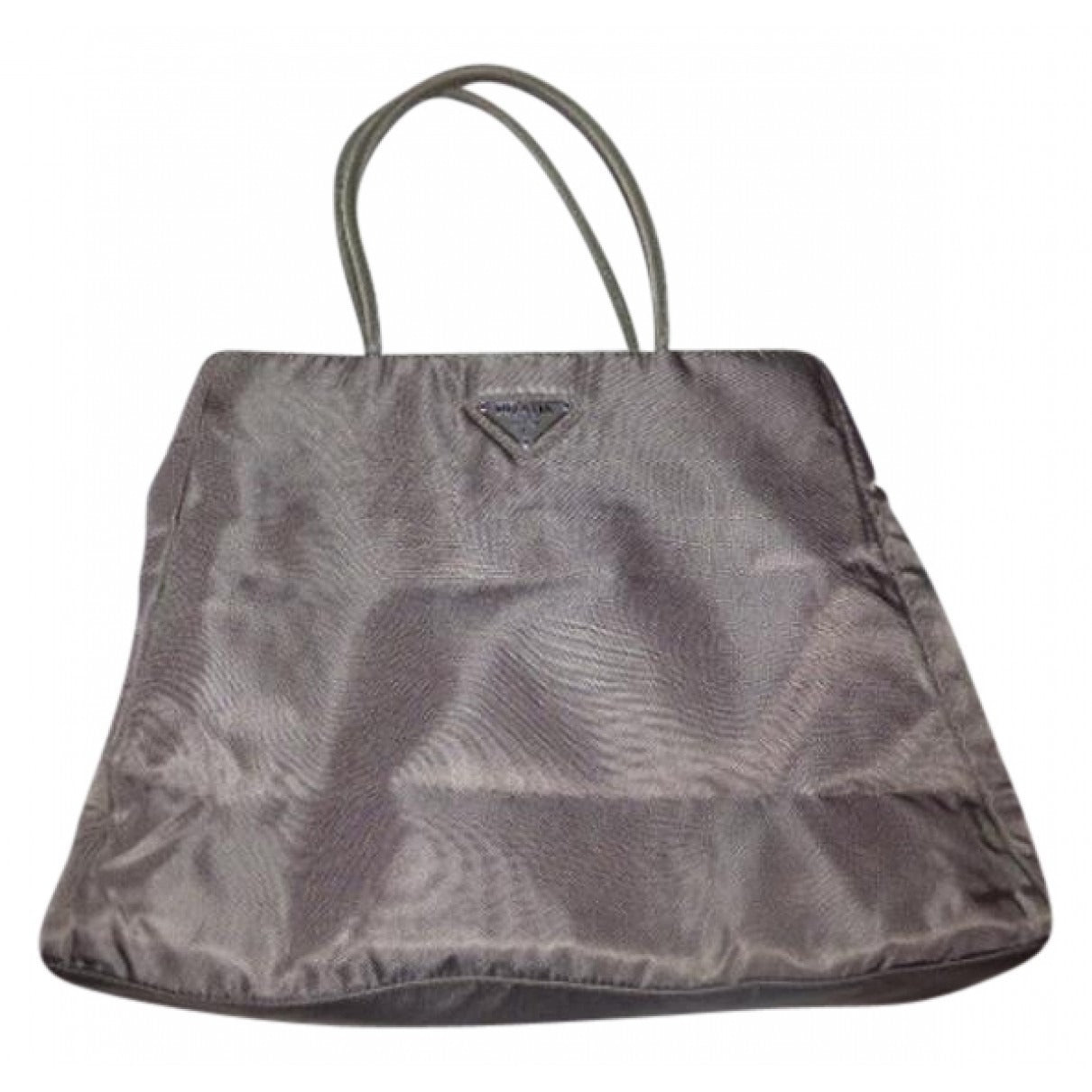 Prada dark khaki nylon Cleo Re-Edition small tote
