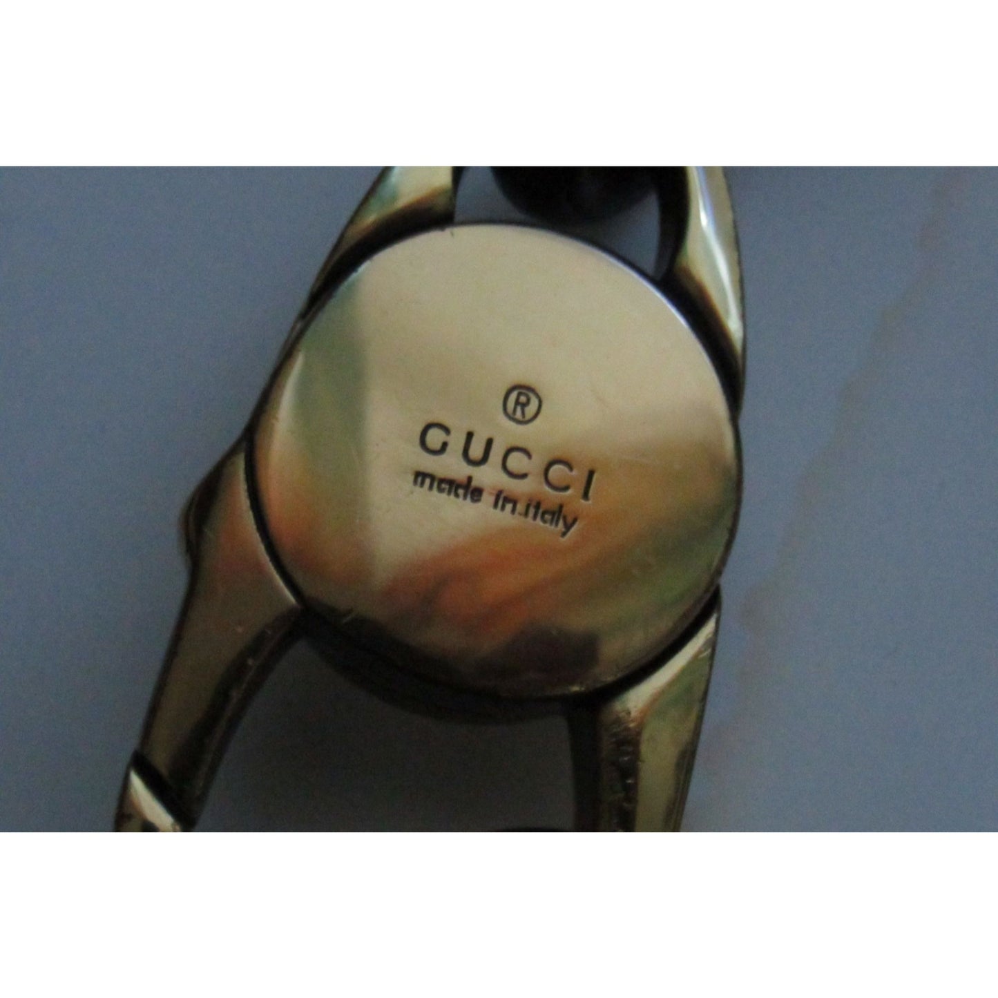 Gucci white & black leather XL hobo w a black braided strap