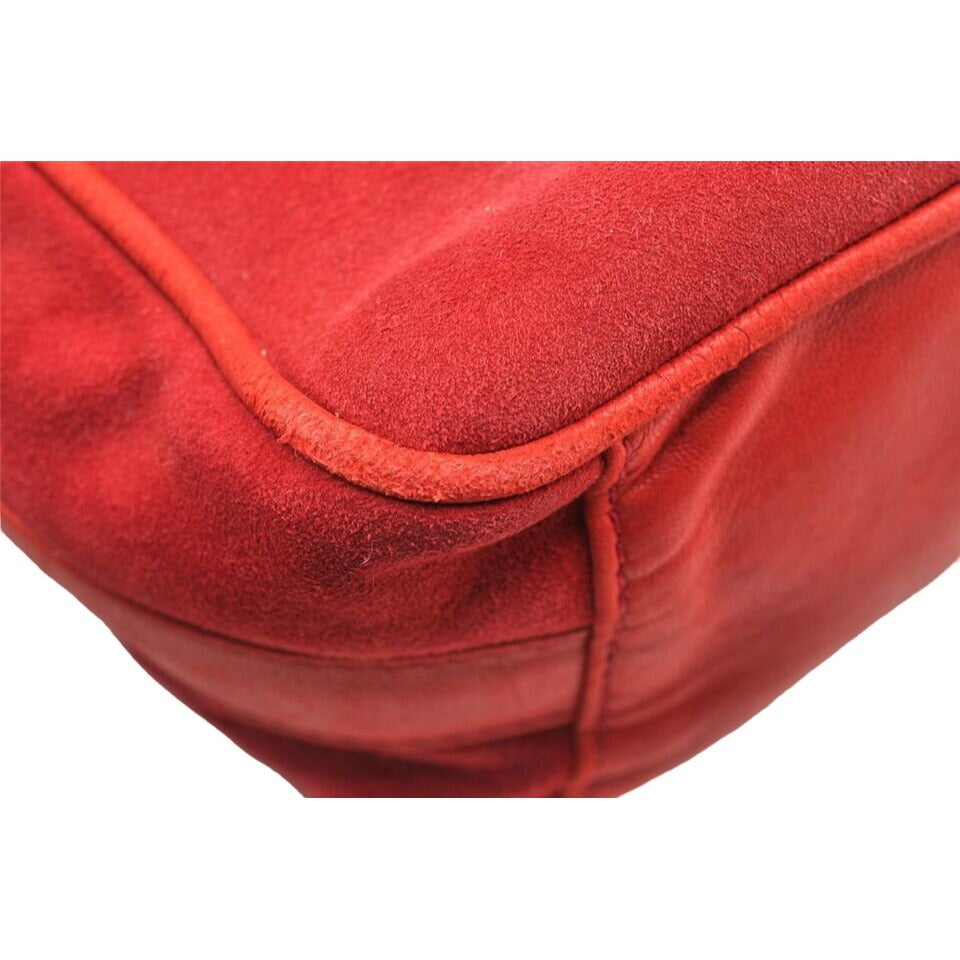 Gucci 1955 Horse-bit red leather & suede cross body