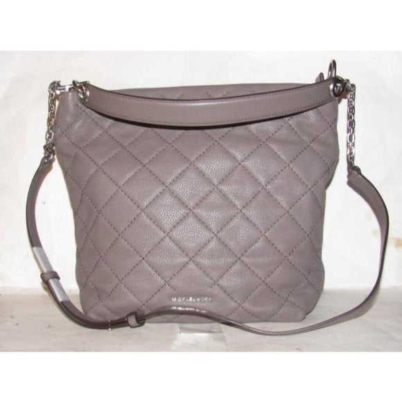 Michael Kors Grey Quilted XL Hobo Bucket Bag