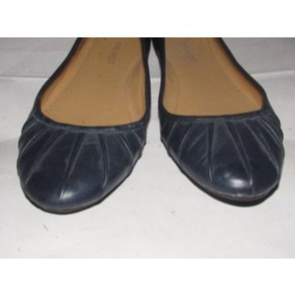 Nine West, Size 7, Navy Blue Modern Ballet Flats with Round Toes
