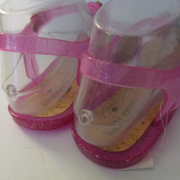 Kate Spade - Adorable Pink Jelly Glitter Thong Sandals
