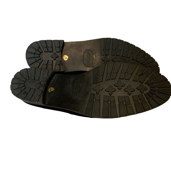 Manolo Blahnik Black Suede Loafer Almond Toe Flats