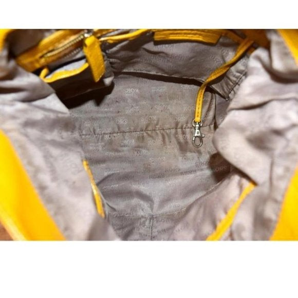 Michael Kors Yellow Patent Leather XL Hobo