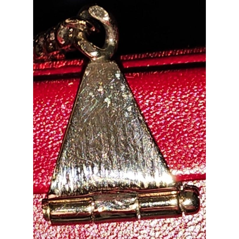 Gucci Tom Ford era red silk & silver two-way evening bag