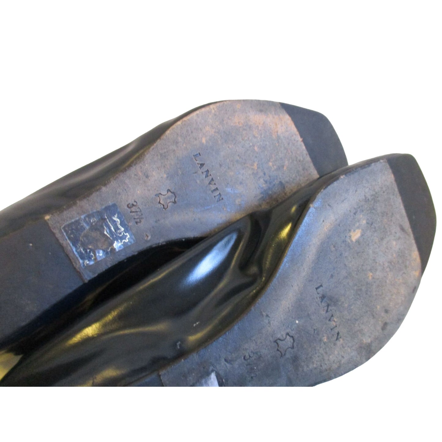 Lanvin Black Patent Leather River 2007 Ballet Flats