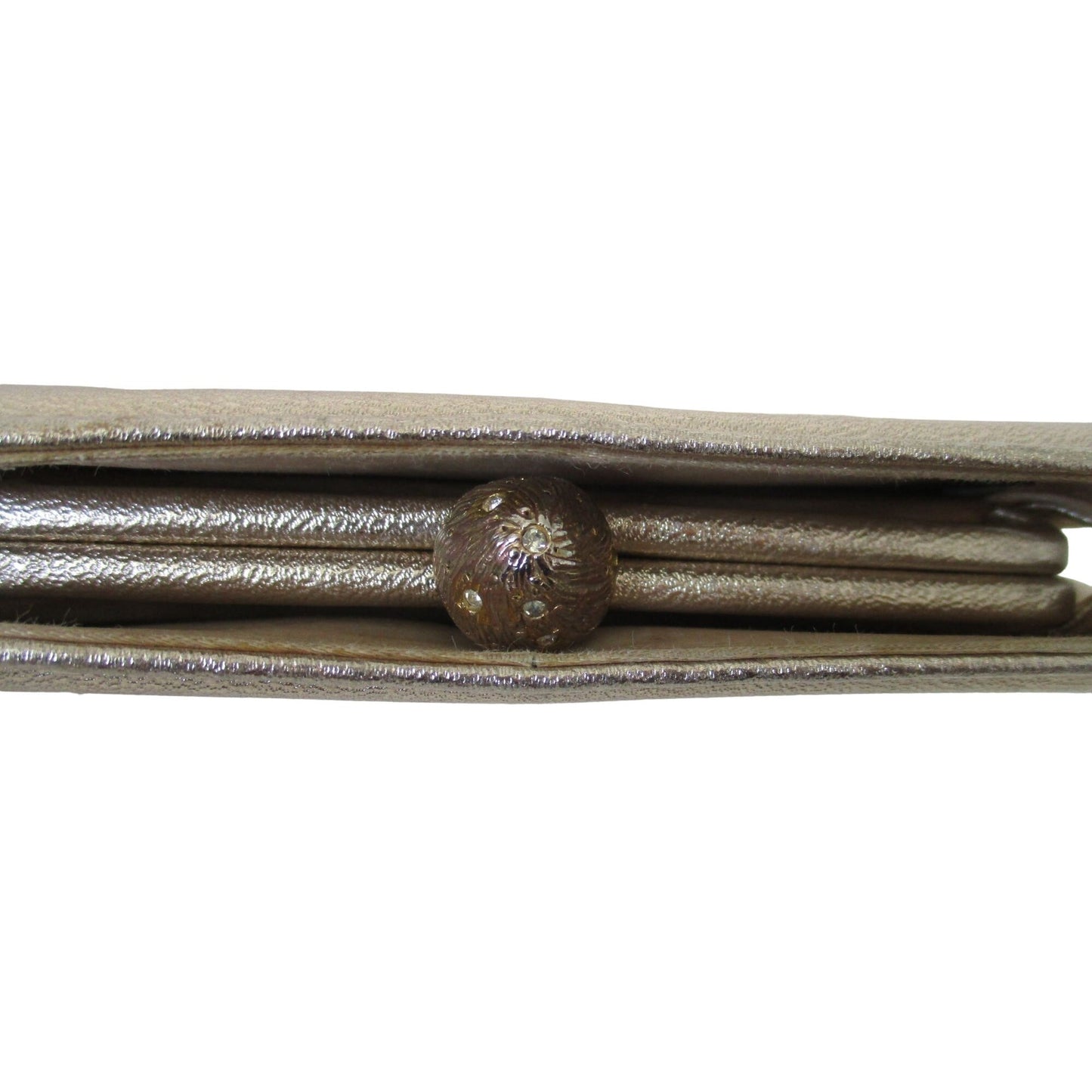 Mod Harry Levine Gold Leather Two-Way Bag w Chain Strap