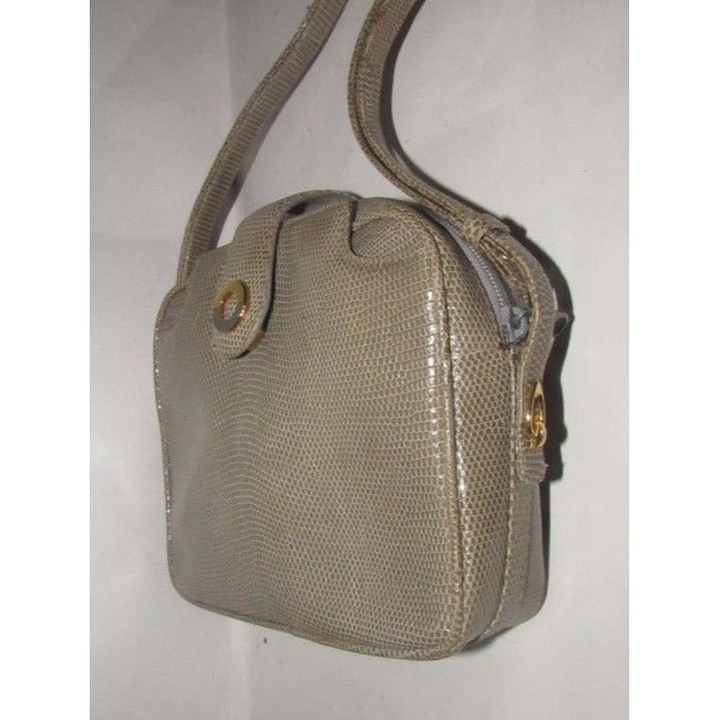 Gucci Honey Brown Lizard Skin Leather Cross body / Satchel