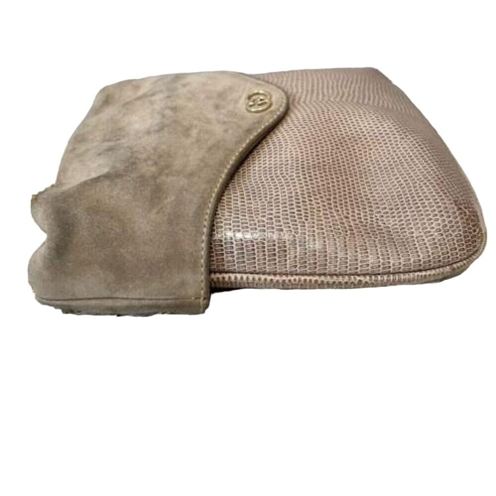 Rare, Gucci, taupe lizard leather, bucket bag with a removeable long gold chain strap