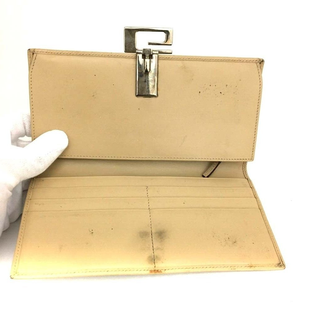 RARE Gucci Tom Ford tan leather XL continental bi-fold wallet