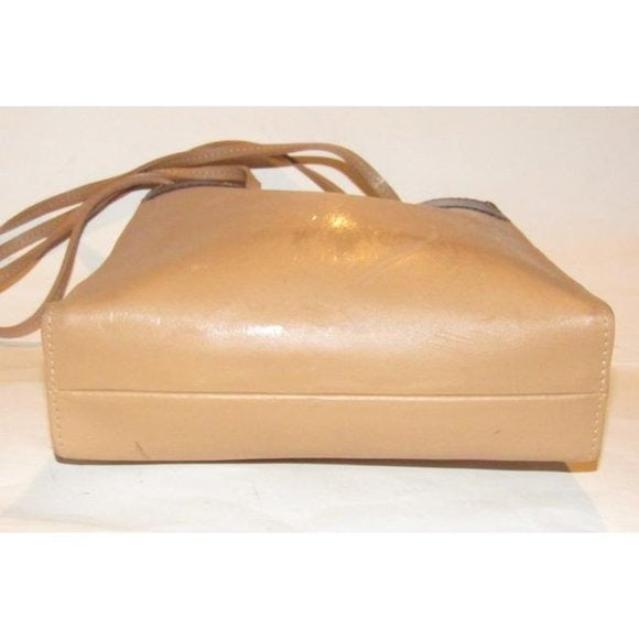 Furla Camel and Brown Leather Petite Tote