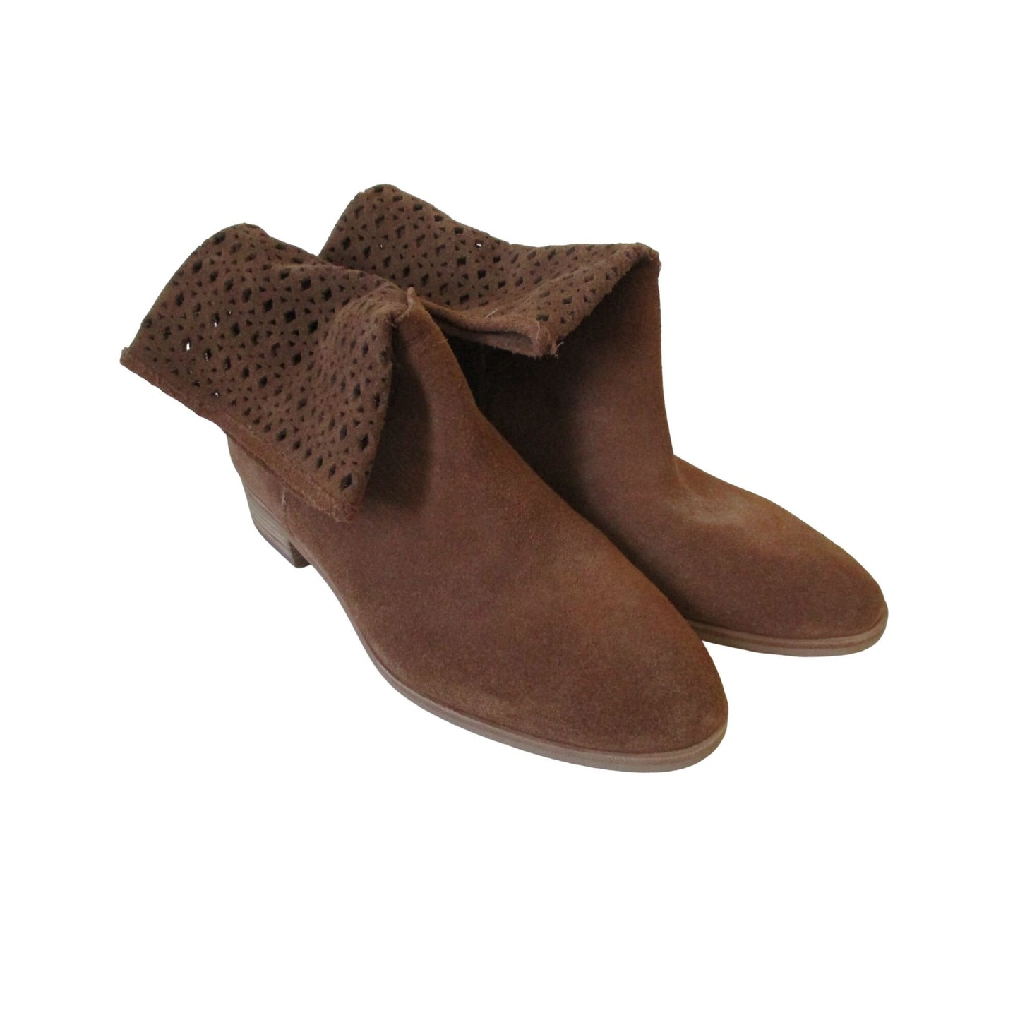 Michael Kors, NWOT, camel suede, size 8, ankle boots with pierced design