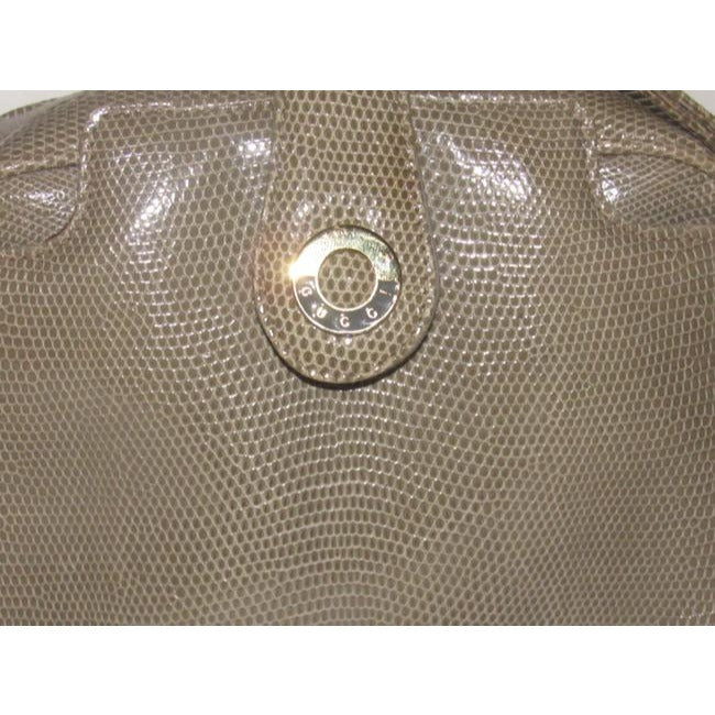 Gucci Honey Brown Lizard Skin Leather Cross body / Satchel