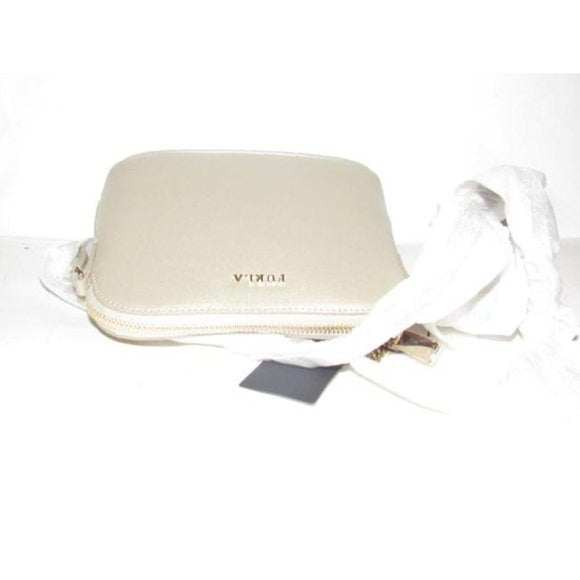 FURLA 'Miky' Pale Gold Leather Cross Body Bag