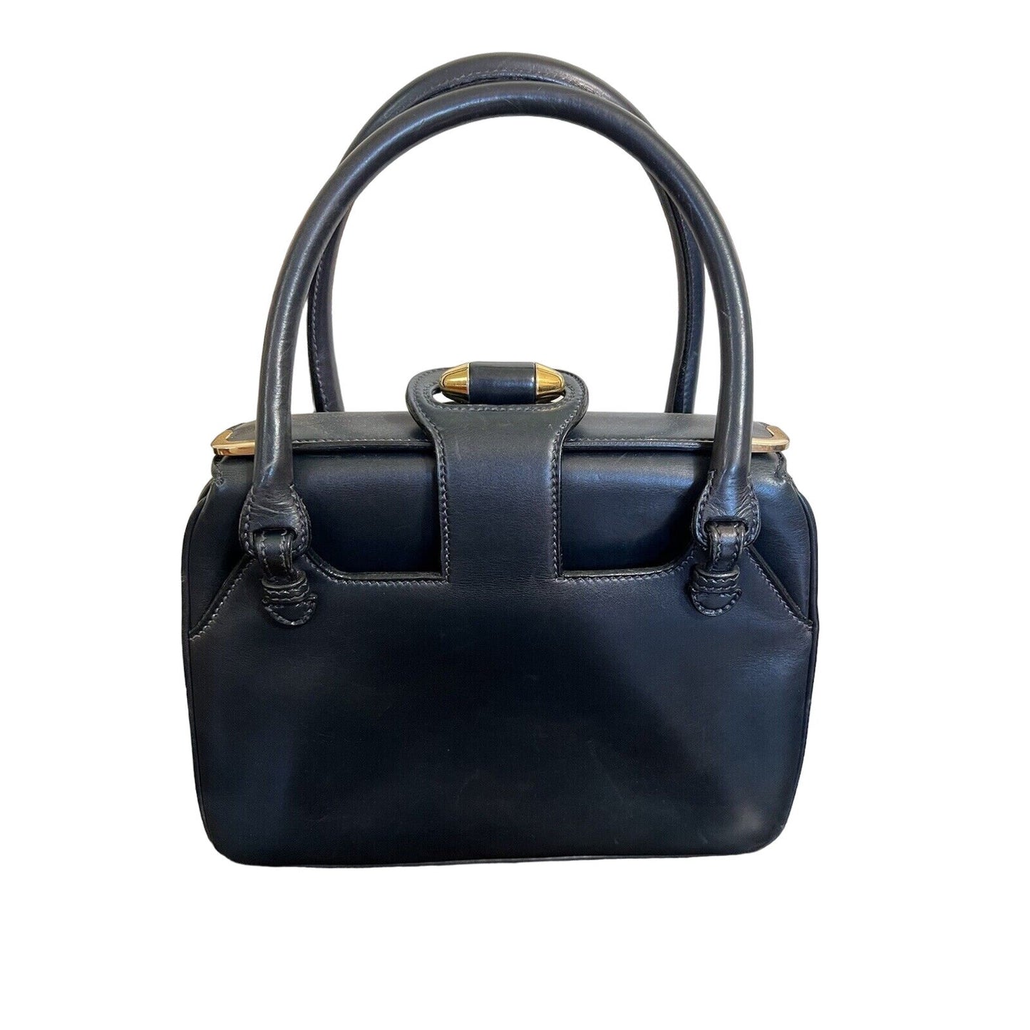 Gucci, navy leather shoulder bag satchel