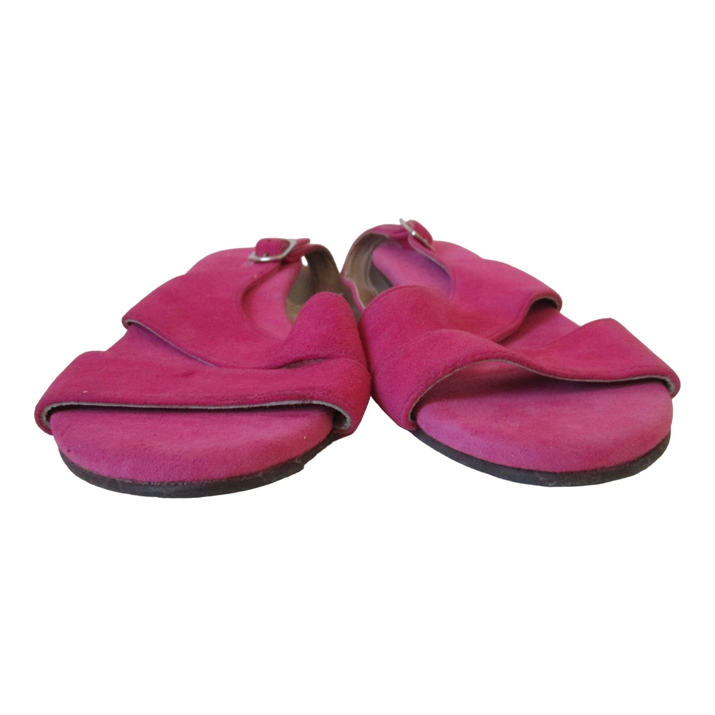 Jeffrey Campbell Fuchsia Suede Slingback Open Toe Sandal