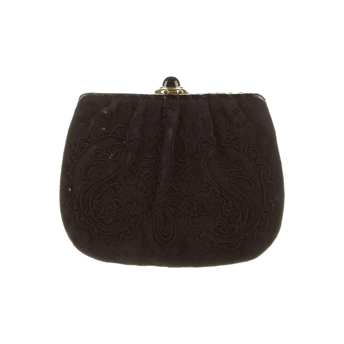 Judith Leiber, snakeskin & suede 2way evening bag w amethyst