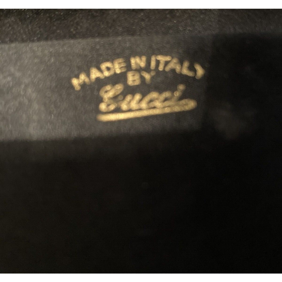 Vintage, one of a kind, Gucci, black Guccissima print silk over leather, two-way style bag with a gold chain link, removable strap