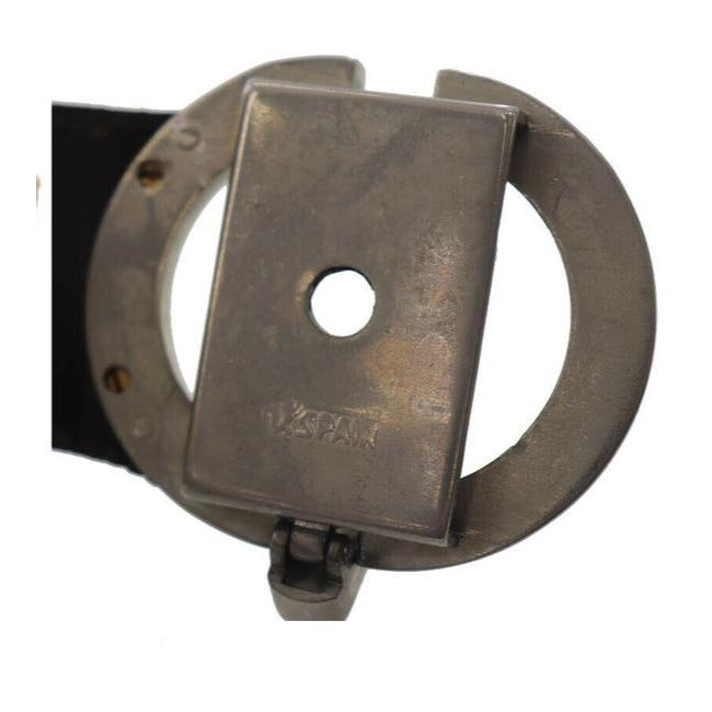 Dior Brown Trotter Print Leather Belt w Chrome Buckle