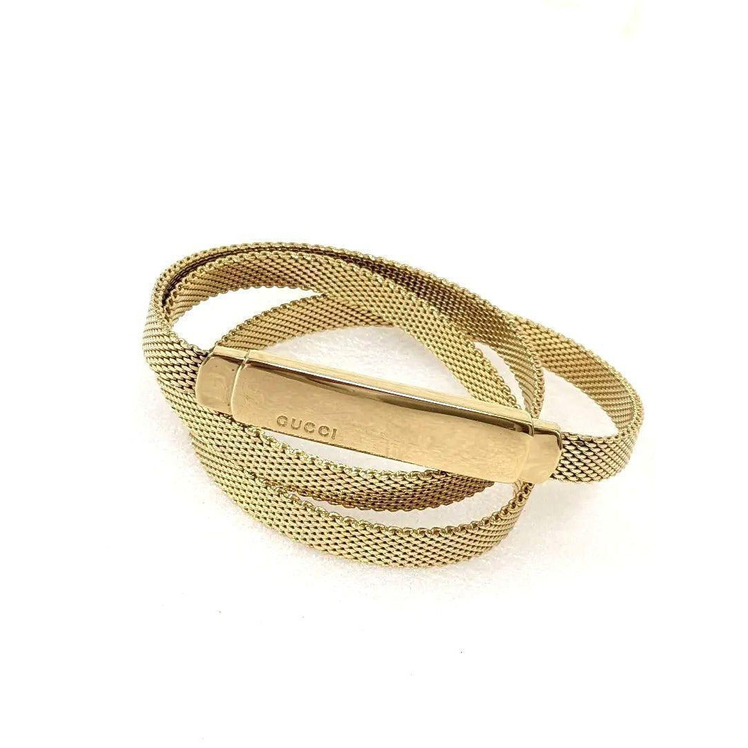 SALE! Gucci Tom Ford gold mesh .75" skinny belt