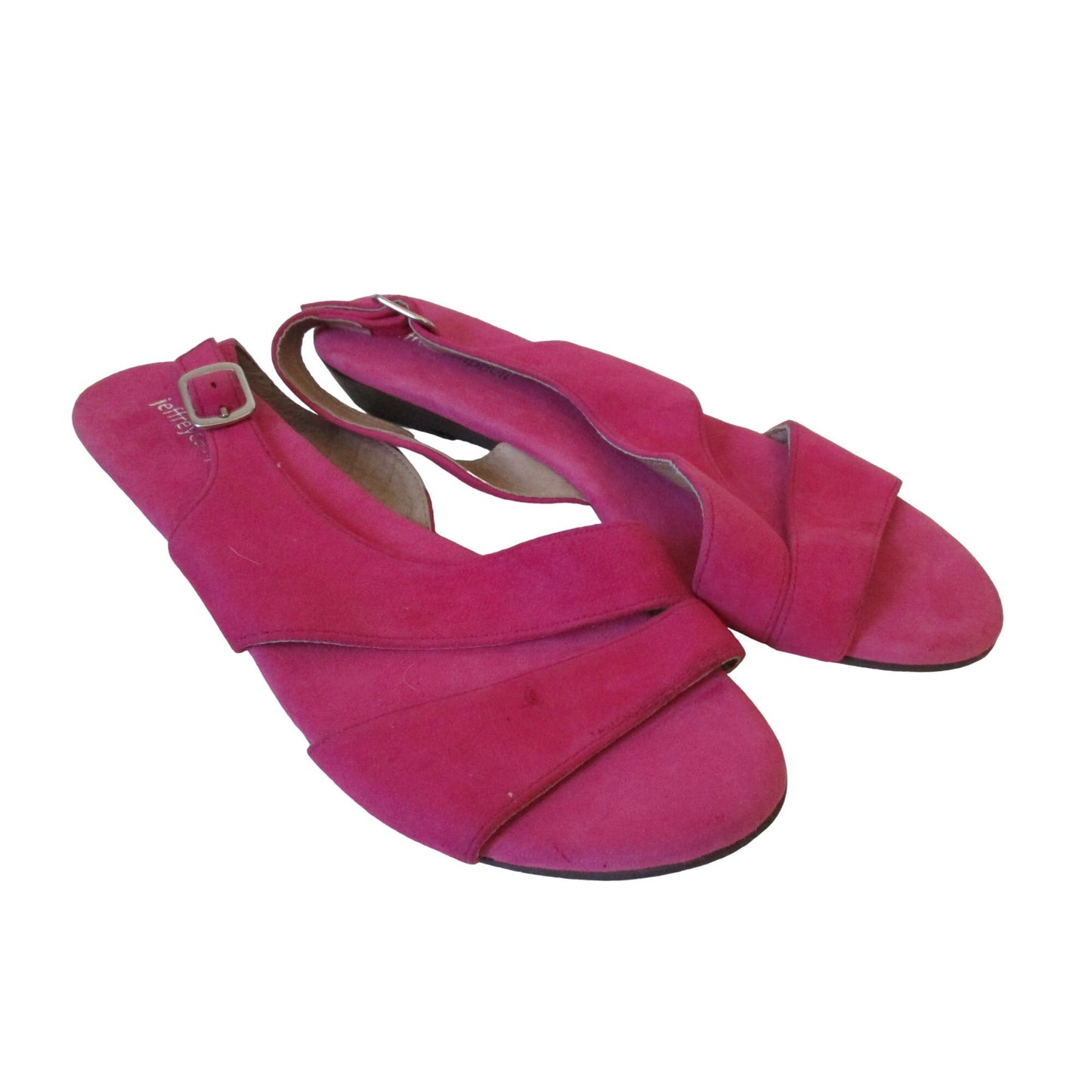 Jeffrey Campbell Fuchsia Suede Slingback Open Toe Sandal