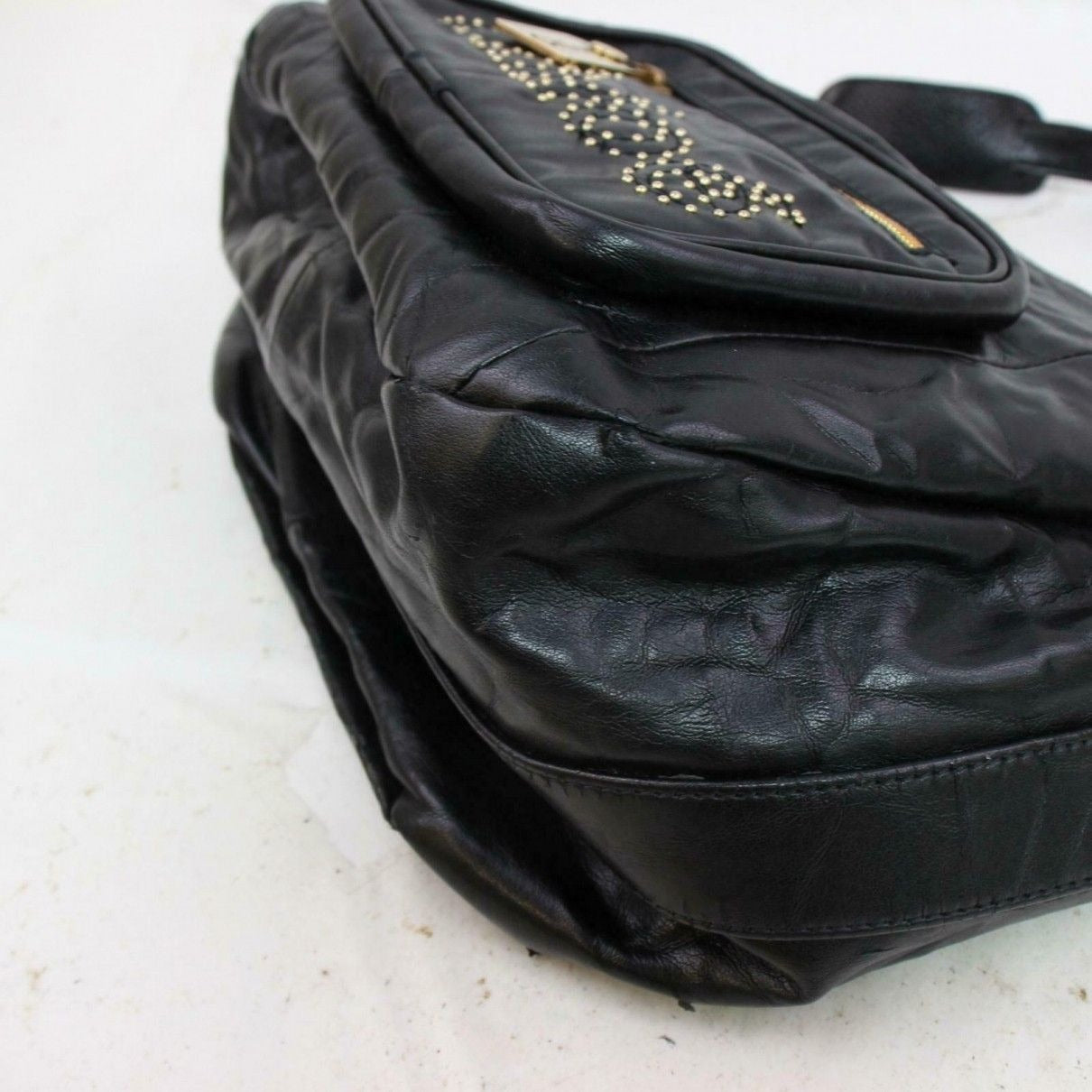 Chloé 'Eclipse' black leather two way-cross body/clutch